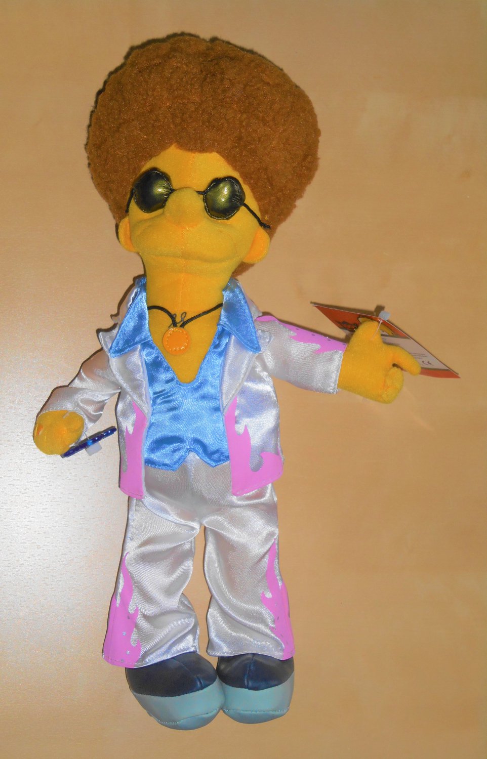 14 Inch The Simpsons Disco Stu Plush Doll Stuffed Toy Applause 2004 With Tags