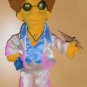 Disco Stu 14 Inch Plush Doll Stuffed Toy Applause 2004 With Tags The Simpsons