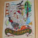 California State Map 550 Piece Jigsaw Puzzle Artwork GAPF SP803 Great American Puzzle Factory 1977
