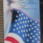 God Bless America Garden Pole Flag US USA United States 25.5 x 38 Polyester Images In Art 07005 NIP