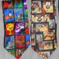 Looney Tunes 16 Neckties Neck Tie Tweety Taz Marvin Martian Valentine's Halloween Christmas Stamps