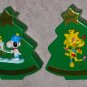 Snoopy Woodstock PVC Ornaments With Christmas Tree Whitman's Lights Mailbox Dog Peanuts