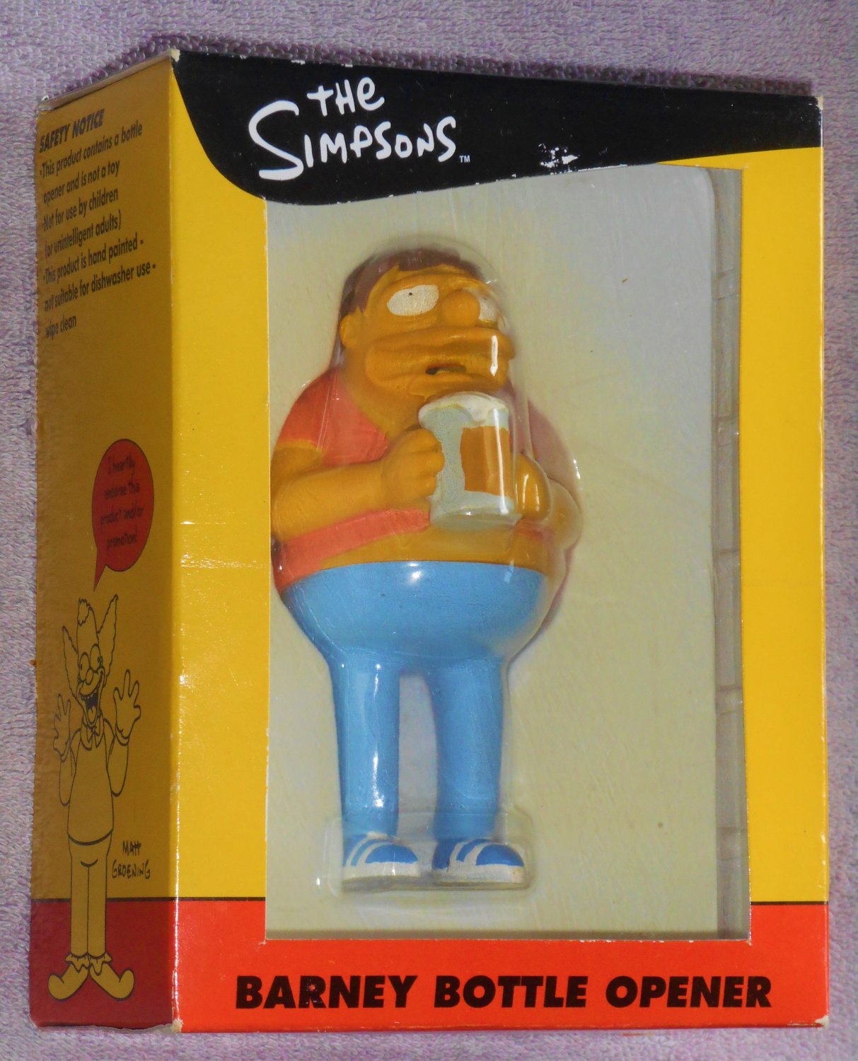 The Simpsons Barney Gumble Bottle Opener Barware Unique Concepts NIP 2003