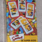 The Simpsons 28 Super-Sized Dominoes Game in Tin Box Homer Marge Bart Lisa Maggie Cardinal 2003 NIB
