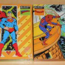 Superman Spider-man 200 Piece Jigsaw Puzzle Lot Golden 4863-40 Factory Sealed
