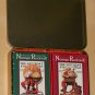 Norman Rockwell Christmas Santa Claus United States Playing Cards 2 Decks Sealed Tin Case 1996