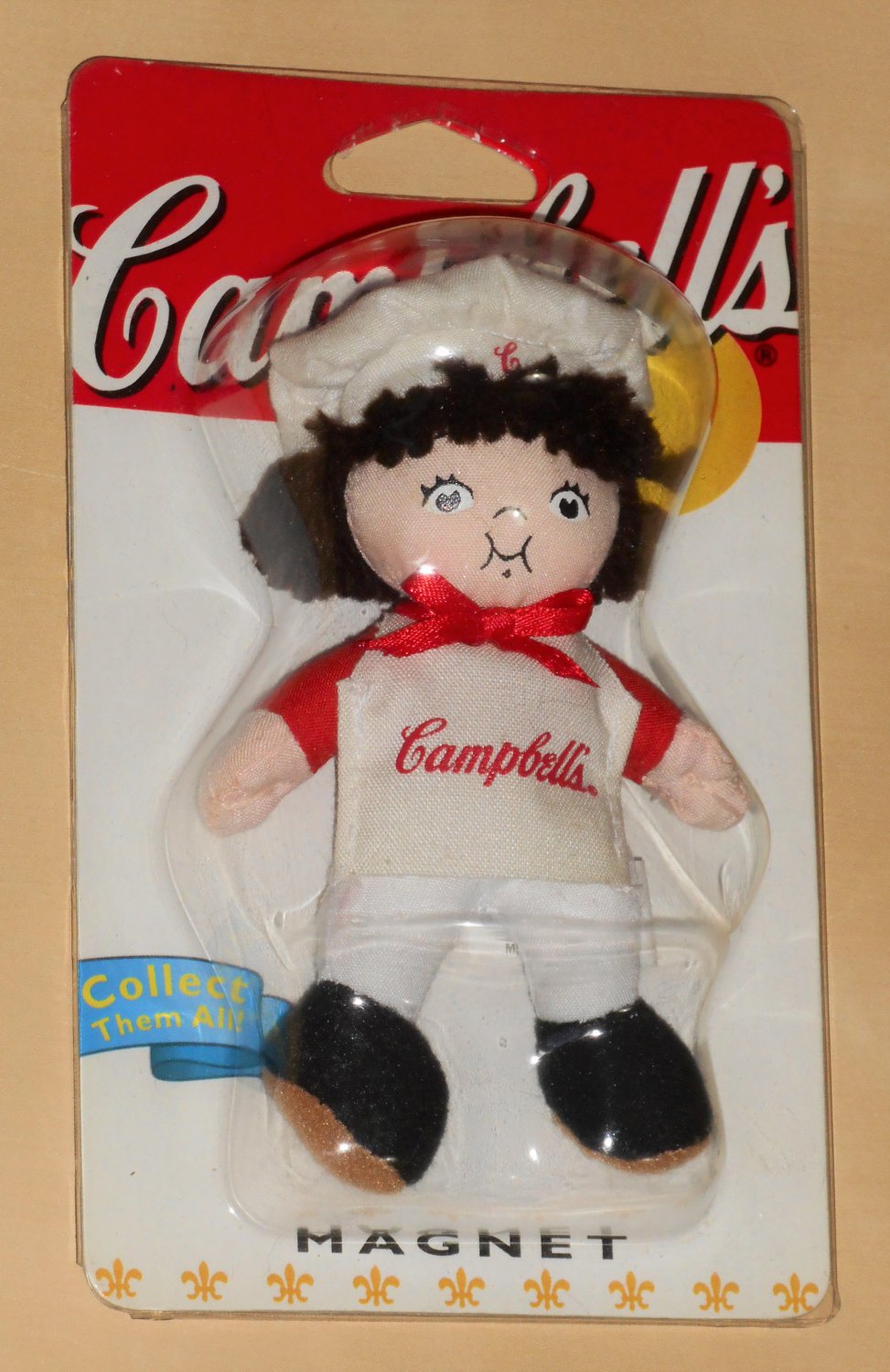 Campbell's Kids Cloth Refrigerator Magnet A Aronson 60085 NIP 2002 Soup Company