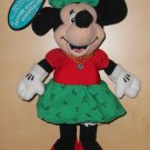 December Christmas Birthstone Necklace Minnie Mouse 9 Inch Plush Bean Bag Toy Doll Walt Disney
