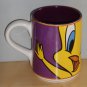 Looney Tunes Tweety Wrap Around Face Ceramic Handled Coffee Mug Cup Gibson 1998 Warner Bros