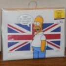 Homer Simpson Size XL Extra Large Tee T Shirt English Who Needs That Short Sleeve England NIP 2006