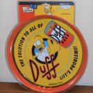 The Simpsons Duff Beer Metal Tin Serving Tray Homer Simpson 2003 NIP Rix Products 4765