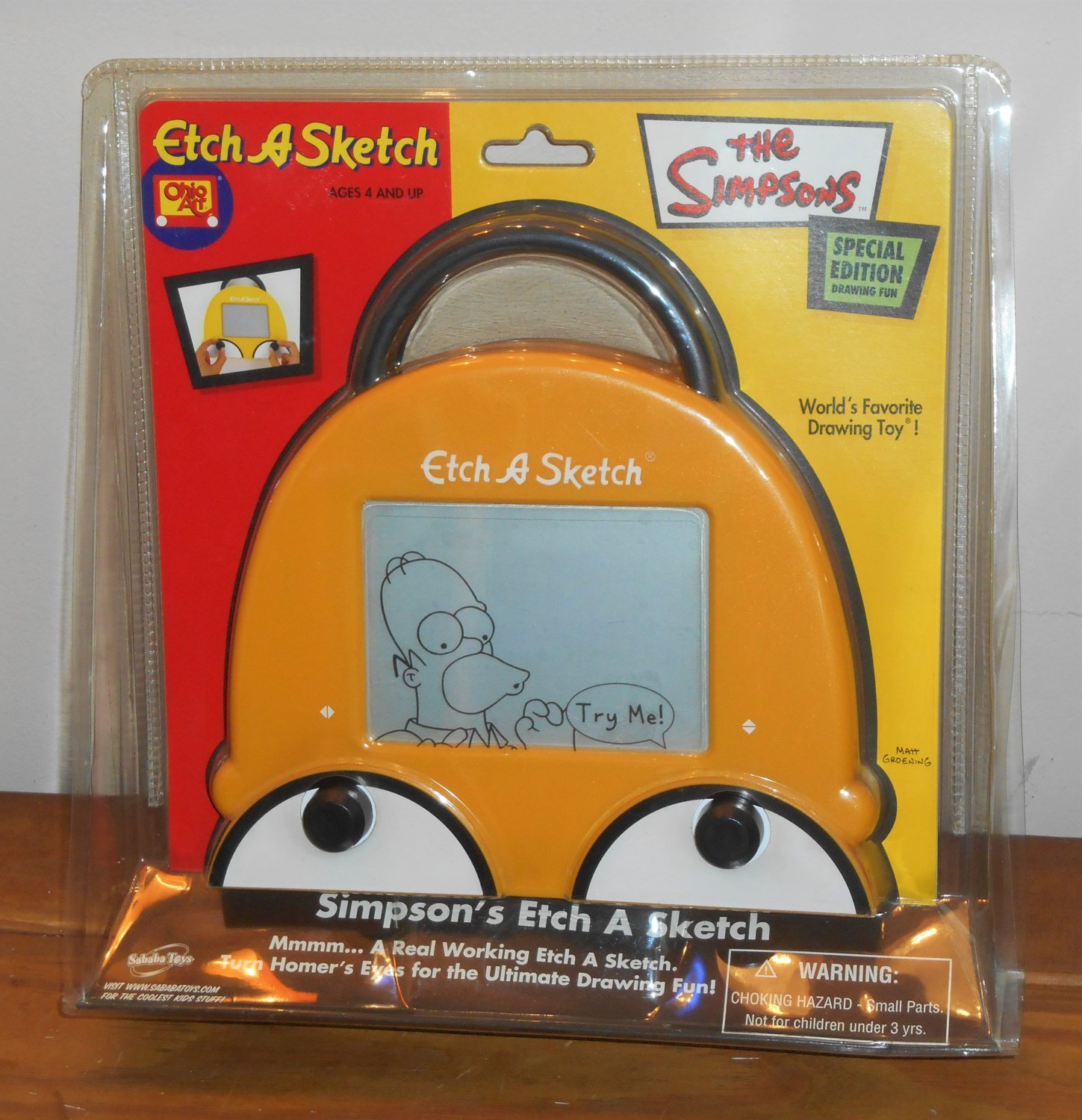 The Simpsons Special Edition Etch A Sketch Drawing Toy Ohio Art Sababa Toys 302 NIP 2004