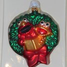 Sesame Street Muppets Elmo Zoe Glass Holiday Ornament Christmas Caroling Kurt Adler 2000