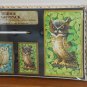 Vintage Hoyle Bridge Giftpack OWLS Gift Pack Playing Cards Great Horned Birds NIP Factory Sealed