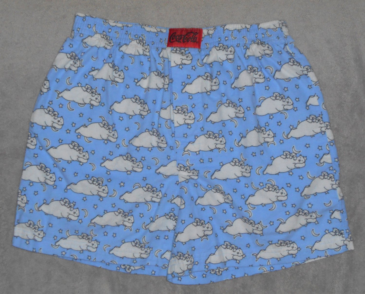 Coca Cola Coke Boxer Shorts Size Small S Polar Bears Sleeping Stars Underwear Never Worn 2001