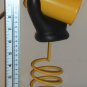 Yellow Metal Coil Spring Table Desk Novelty Lamp With Black Hand Glove Holding Light AC Power