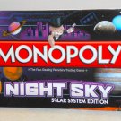 Night Sky Solar System Edition Monopoly Board USAopoly Game Complete Tokens Excellent Condition 2010