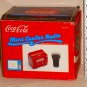 Coca Cola Coke Mini Cooler Radio MC194 AM FM TV-1 TV-2 Bands Battery Operated Randix Corp 1991