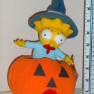 Witch Maggie Simpson in Pumpkin Halloween Plush Applause 44783 Jack-O-Lantern Pacifier 2003