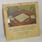 Deluxe Scrabble Crossword Game 71 Revolving Board Plastic Tiles Children's Supermarts 1950s