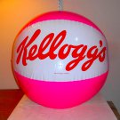Kellogg's Inflatable Vinyl Giant Beach Ball Beachball 26 Inch Pink White