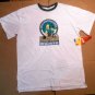 Homer Simpson Size L / XL Short Sleeve White Bowling Tee T Shirt Duff Beer