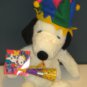 Snoopy 24 Inch Plush Dolls Hallmark Jingle Bell Santa Macy's Millennium New Year's Jester Party Hat