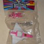 McDonald's Power Rangers The Movie Figures 1995 Ninjazords Black Red Yellow Pink White + Cake Topper