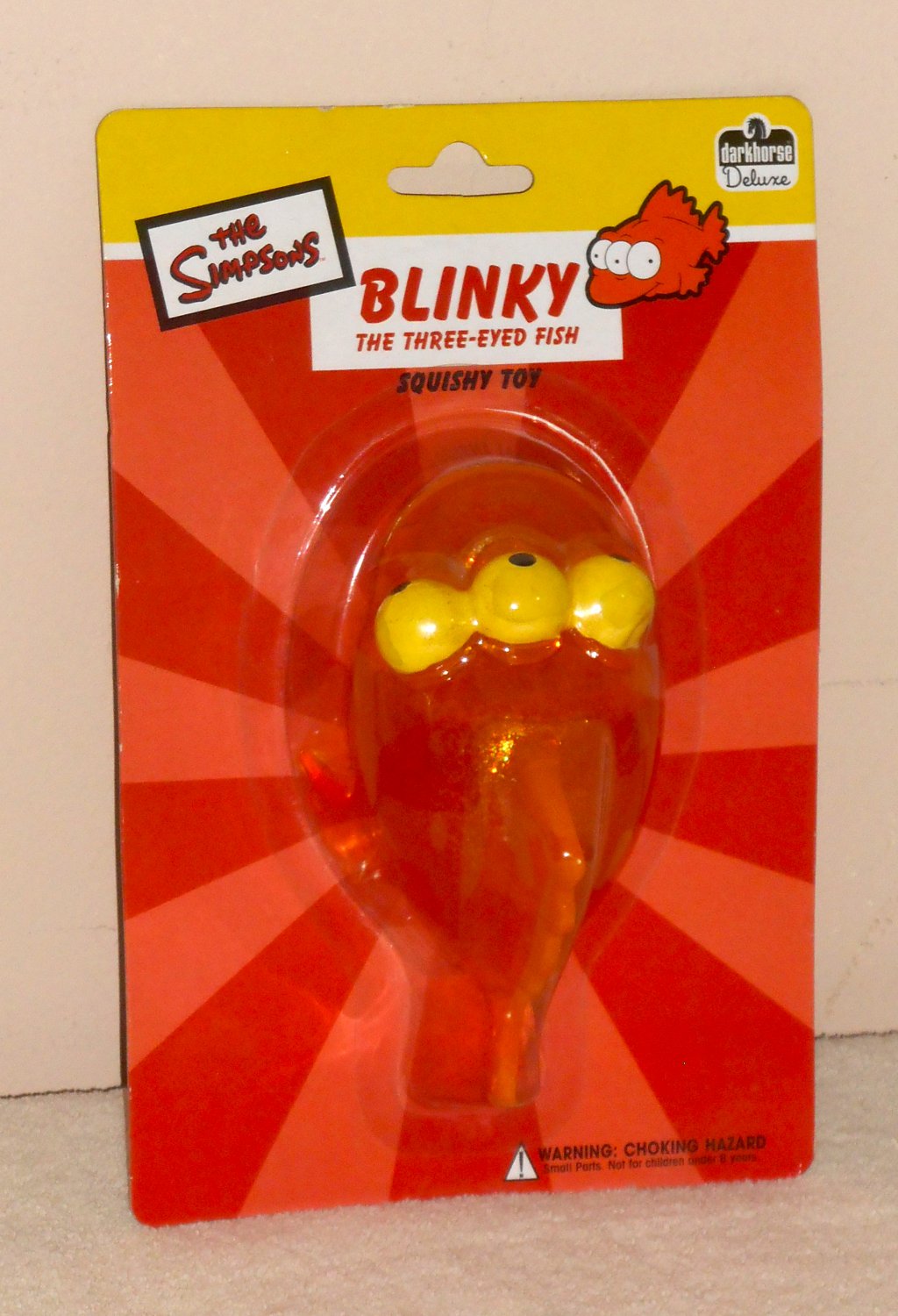 Simpsons Blinky the Three-Eyed Fish Squishy Toy Mutant Dark Horse Comics Factory Sealed 2003