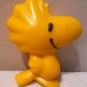 Woodstock 3 Inch Plastic Ball Whistle Figure Peanuts Gang Charles Schulz Yellow Bird 1965-1972 UFS