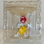 M&M's Crystallized Acrylic Character Candy Dish Peanut Yellow Plain Red Never Used No Box
