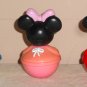 Disney Roly Poly Toy Car Mickey Minnie Mouse Donald Duck Wobbly Figures Arco