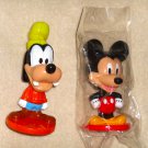 Kellogg's Cereal Mickey Mouse and Goofy 3 Inch Mini Miniature Bobblehead Toys Bobble Head Disney