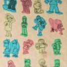 The Simpsons GITD Glow in the Dark Plastic Character Figures Sixteen Different 2000 Sideshow Bob