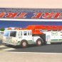 2000 Hess Tiller Fire Truck Toy Ladder Battery Operated Lights Sounds Horn Sirens Flashers Box