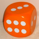 Dice CD DVD Storage Cube Orange Holds 60 Compact Discs Stackable Intelli FS1111 Never Used