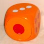 Dice CD DVD Storage Cube Orange Holds 60 Compact Discs Stackable Intelli FS1111 Never Used