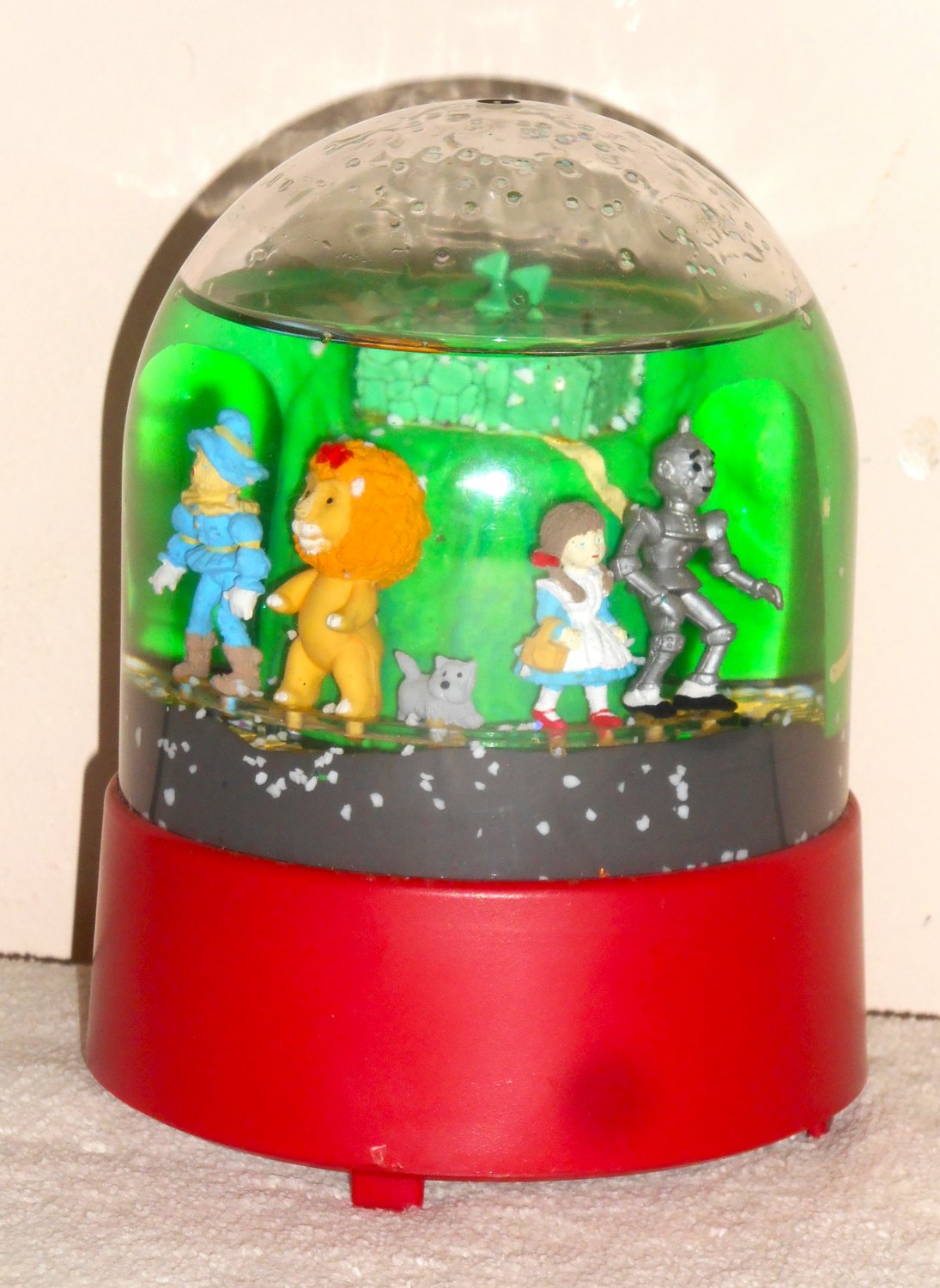 Wizard of Oz Water Snow Globe Works Windup Musical Animated Somewhere Over The  Rainbow Adler 1987