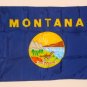 Montana State Flag 2' x 3' NYL-GLO Annin 143150 Nylon Bunting Brass Grommets Canvas Header USA
