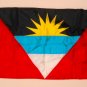 Antigua & Barbuda National Flag 2' x 3' NYL-GLO Annin 190345 Nylon Bunting Brass Grommets Canvas