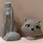 Avon Aristocat Plastic Shampoo Bottle 6Â½ Inch Cat Walt Disney