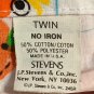 Vintage Sesame Street Numbers Twin Flat Bed Sheet Quantity Two Muppets Count Stevens