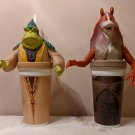 1999 Star Wars Phantom Menace Toppers Cups Lot of Ten Different Yoda R2-D2 Pizza Hut Taco Bell KFC