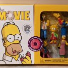 The Simpsons Movie Full Screen DVD With Exclusive Family Figurines Homer Donut 2007