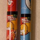 The Simpsons Gift Wrap Wrapping Paper Two Rolls Born To Rock Homer Marge Bart Lisa Maggie NIP 2007