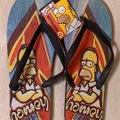 Homer Simpson Homey Men's Flip Flops Size XL 13-14 SG Footwear NWT 2005 The Simpsons