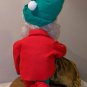 Santa's Best 16 Inch Animated Christmas Elf Figure Toy Soldier Sack Bag Excellent Working Condition