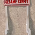 Sesame Street Continuous Action Roller Coaster Replacement Part White Red Sign ILLCO 1991