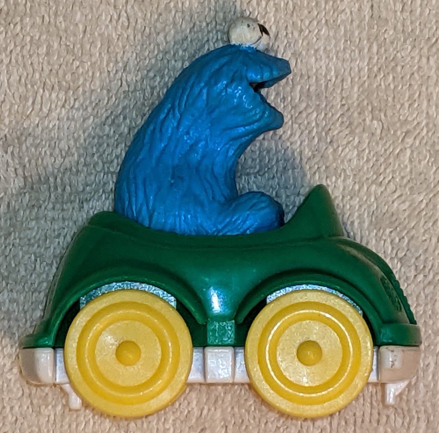 Sesame Street Continuous Action Roller Coaster Replacement Part Cookie Monster Car ILLCO 1991