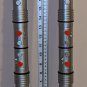 Set of Two Double Bladed Lightsaber Light Saber 62 Inch Star Wars Hasbro 36869 C-2822A 2011